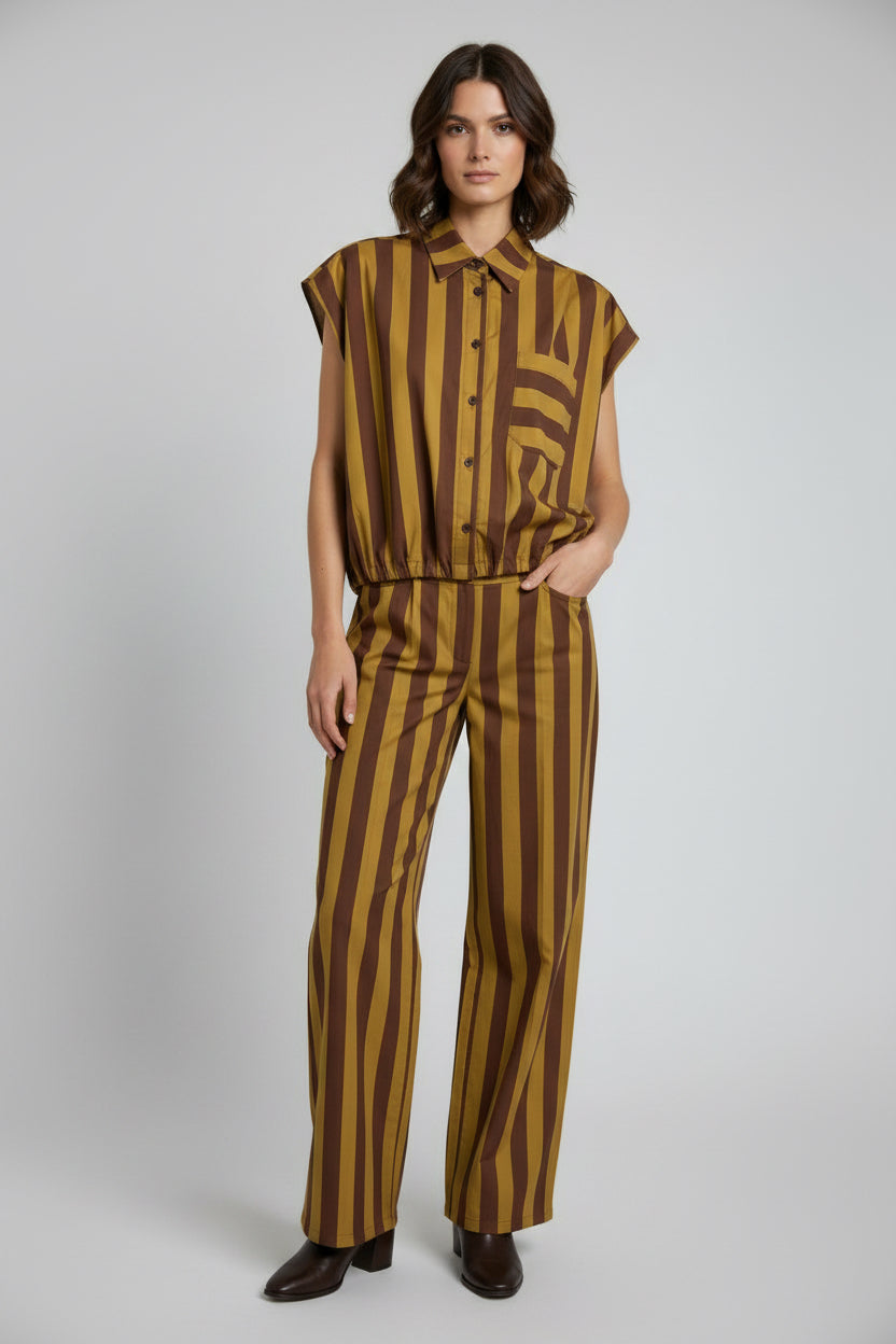 Stripe Bubble Top