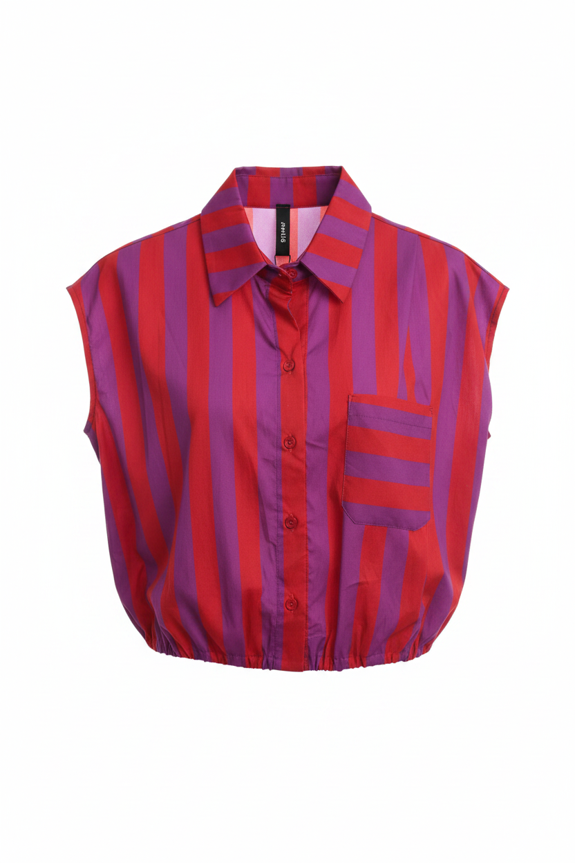 Stripe Bubble Top
